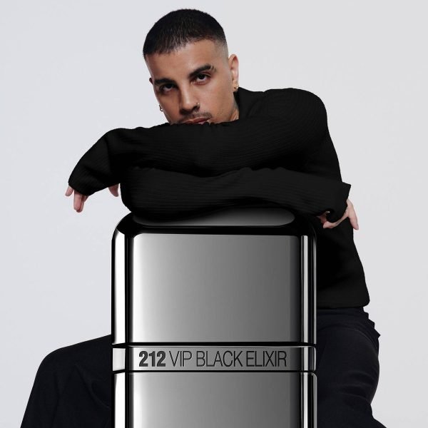 Perfume 212 Vip Black Nyc Elixir Carolina Herrera X 100ml - Imagen 4