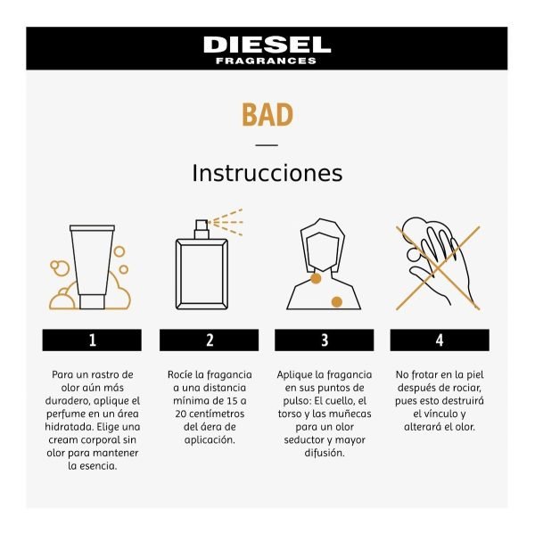 Perfume Diesel Bad Edt Para Hombre - Imagen 4