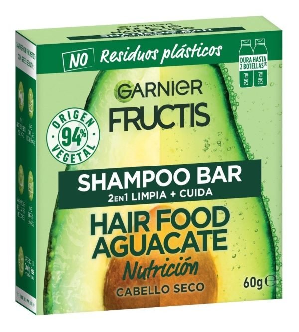 Shampoo En Barra Garnier Fructis Hair Food Aguacate - 60gr - Imagen 10