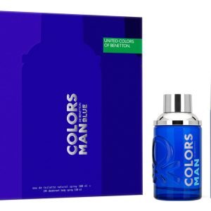 Perfume Hombre Benetton Colors Blue Edt 100ml + Deo Set