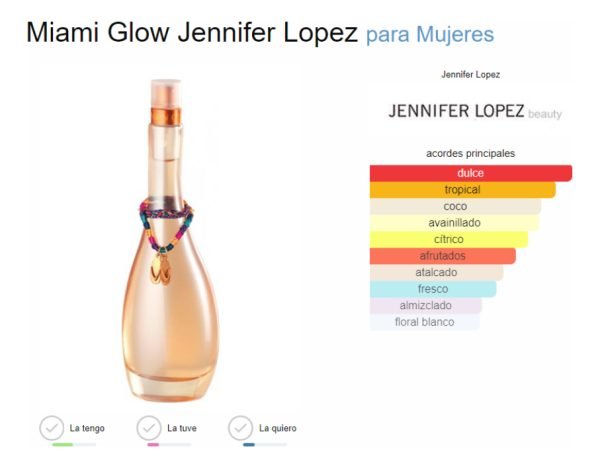 Jennifer Lopez Miami Glow Edt 100ml Dama - Imagen 2