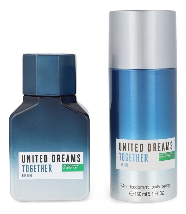 Set United Dreams Together For Him 2pz 100ml Edt Spray