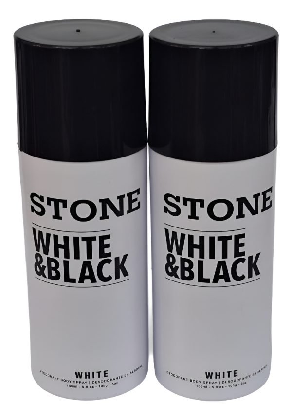 Desodorante Body Spray Stone White & Black 150ml - Imagen 2