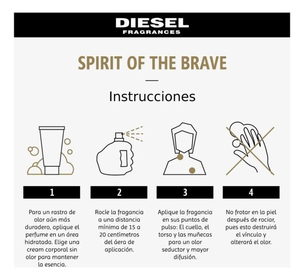 Perfume Diesel Spirit Of The Brave Hombre 125 Ml Edt - Imagen 5