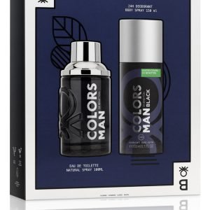 Set Para Hombre Benetton Colors Black 2pzs