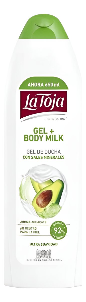 La Toja Gel + Body Milk X 550ml Gel De Ducha Aguacate