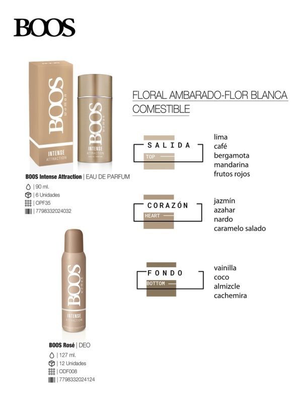 Boos Intense Woman Attraction Perfume Mujer Edp 90ml - Imagen 6