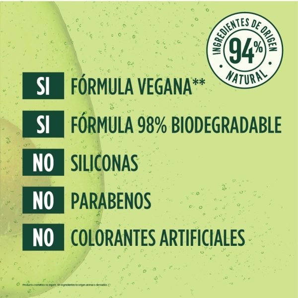 Shampoo En Barra Garnier Fructis Hair Food Aguacate - 60gr - Imagen 8