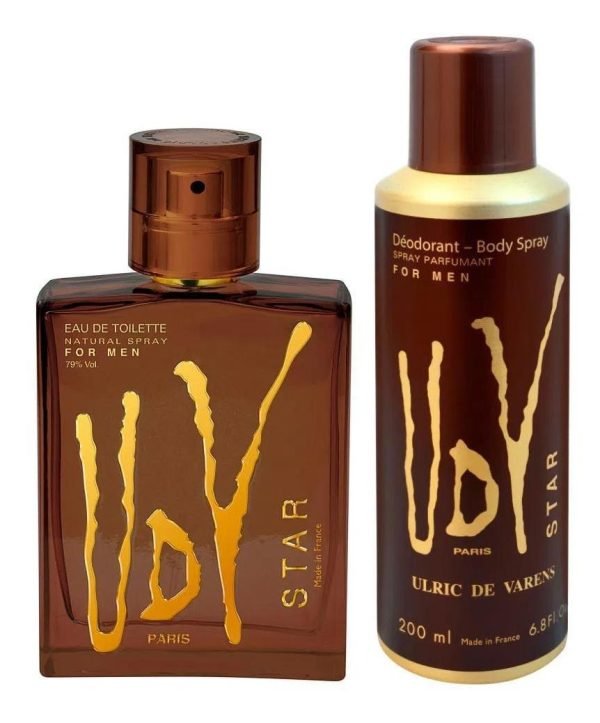 Kit De Perfume Udv Star De 100 Ml Y Desodorante De 200 Ml