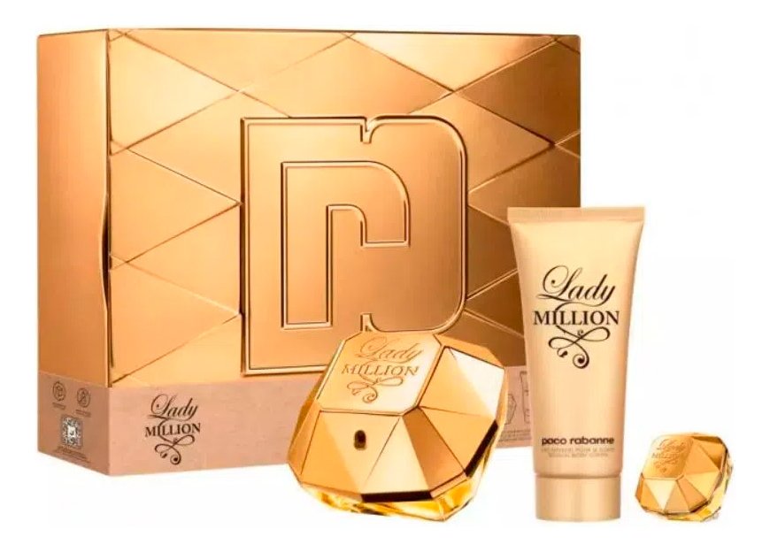 Cofre Fragancia Mujer Rabanne Lady Million Edp 80ml