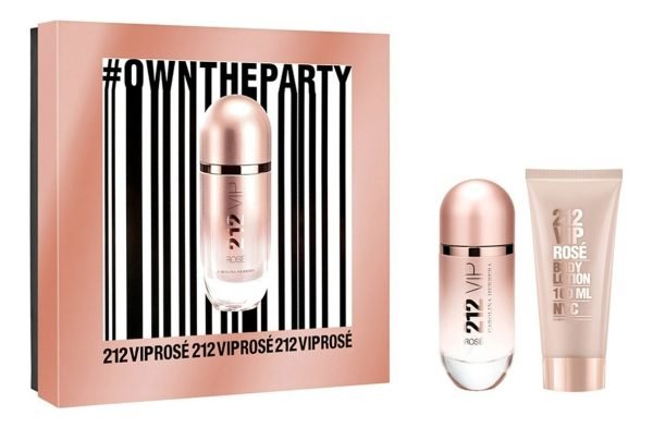 Set 212 Vip Rose Edp 80 Ml + Body Lotion Y Edp 10 Ml - Imagen 6