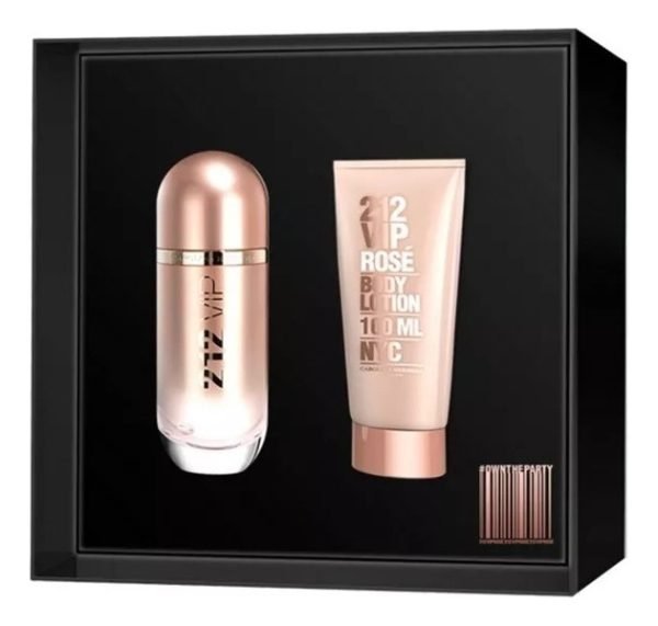Set 212 Vip Rose Edp 80 Ml + Body Lotion Y Edp 10 Ml - Imagen 5