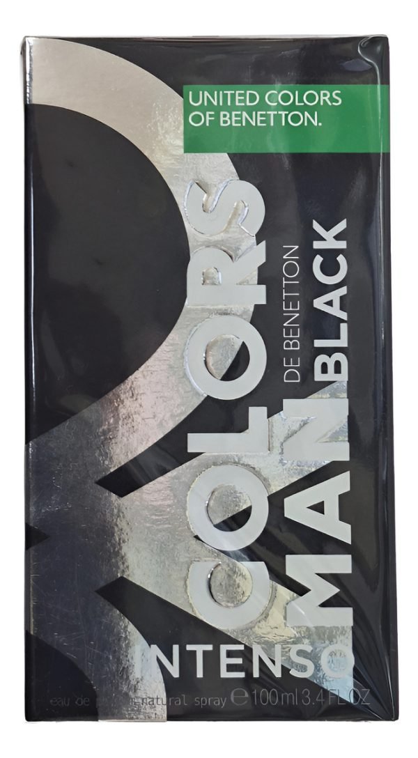 Perfume Benetton Colors Man Black Intenso X 100ml Original - Imagen 6