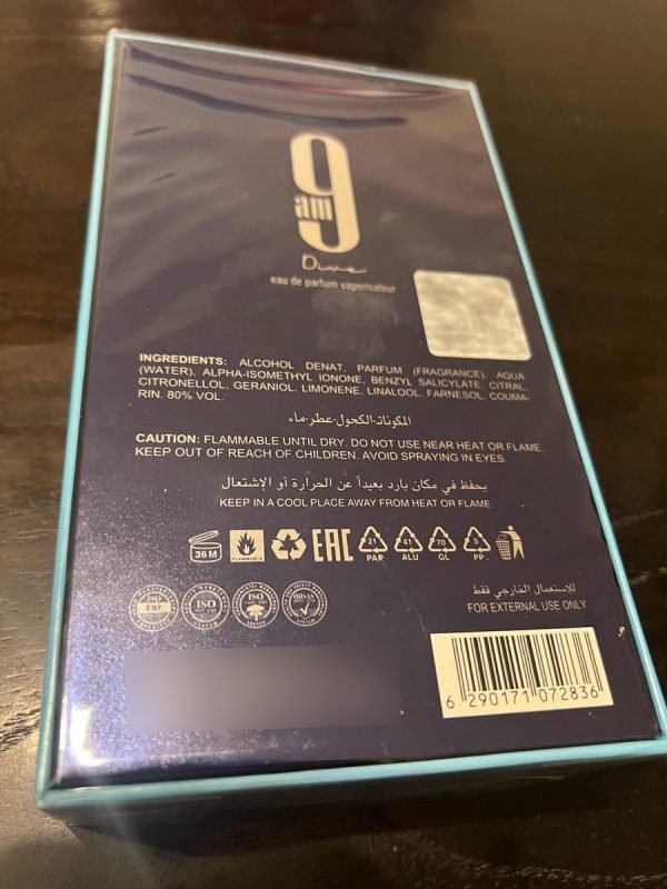 9am Dive Unisex Afnan 100ml Edp Spray - Imagen 7