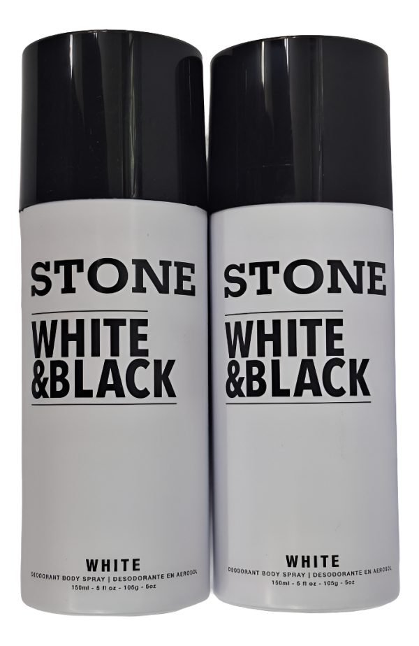 Desodorante Body Spray Stone White & Black 150ml - Imagen 3