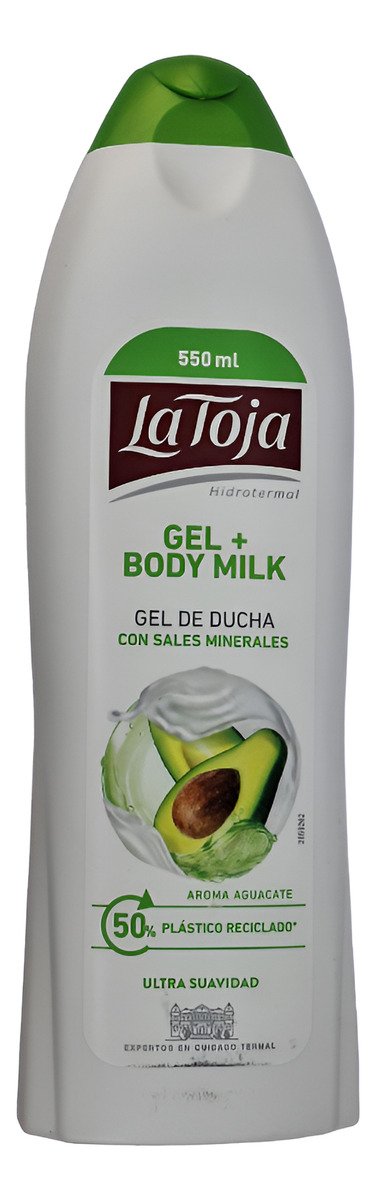 La Toja Gel + Body Milk X 550ml Gel De Ducha Aguacate - Imagen 5