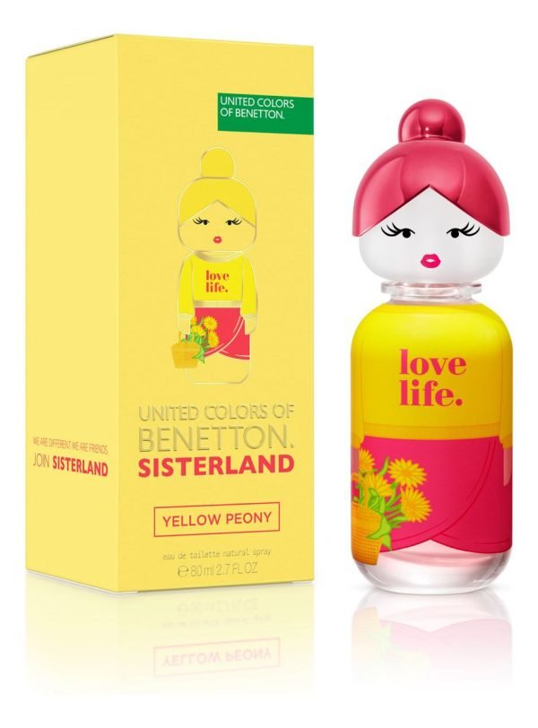 Benetton United Colors Sisterland Yellow Peony Edt X80ml - Imagen 2