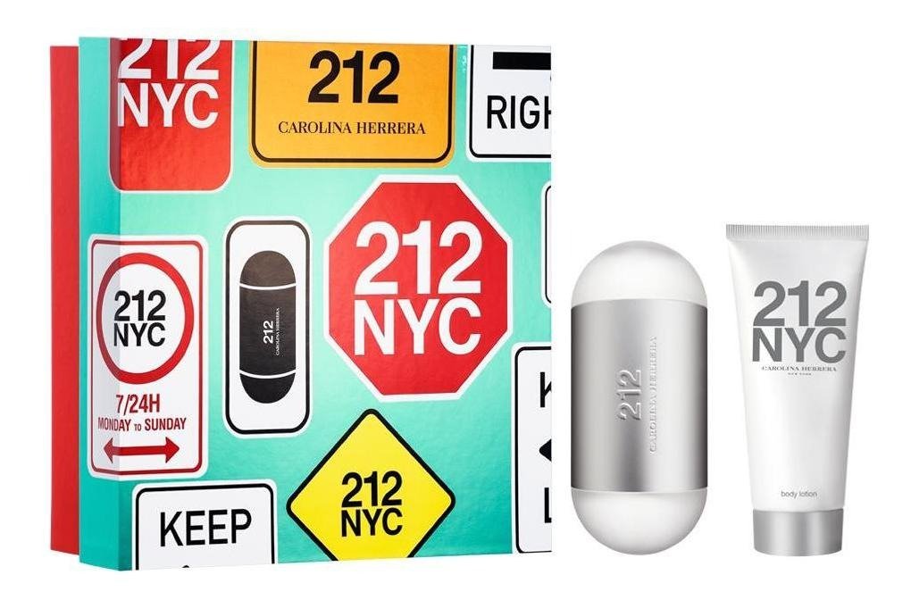 Kit De Limpieza Ch 212 Nyc Edt Perf 100 Ml + Hydra 100 Ml