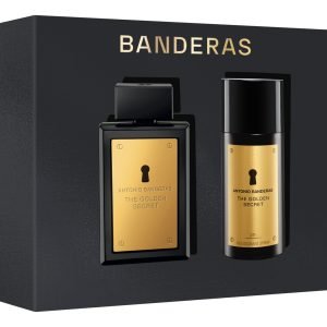 Set Banderas Perfume Hombre Golden Secret Edt 100ml Más Eau De Toilette