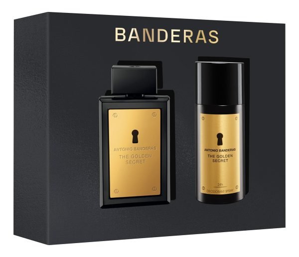 Set Banderas Perfume Hombre Golden Secret Edt 100ml Más Eau De Toilette
