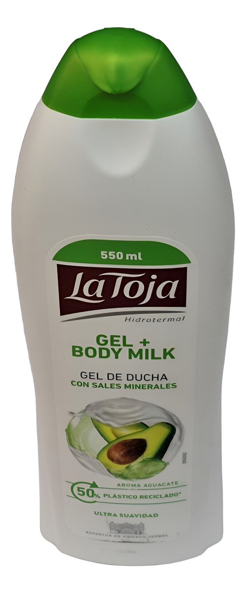 La Toja Gel + Body Milk X 550ml Gel De Ducha Aguacate - Imagen 3