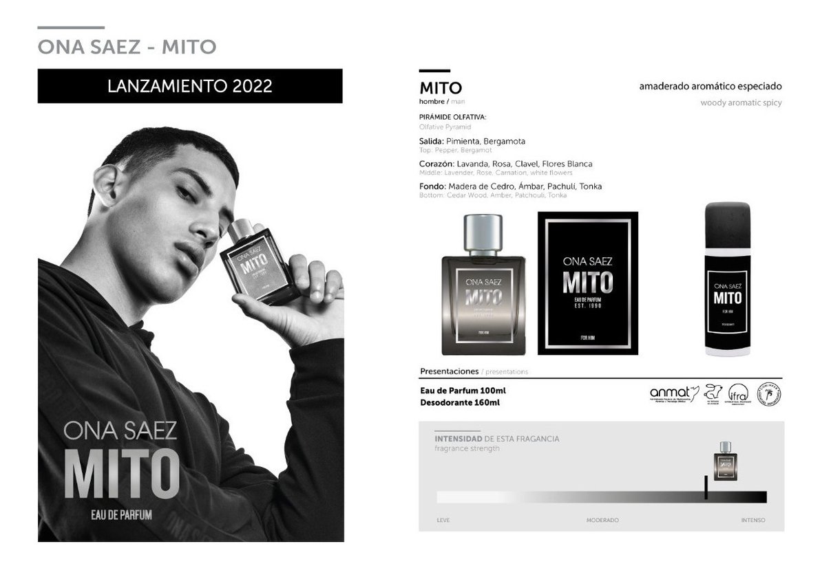 Mito Ona Saez Edp Hombre Perfume 100ml - Imagen 4