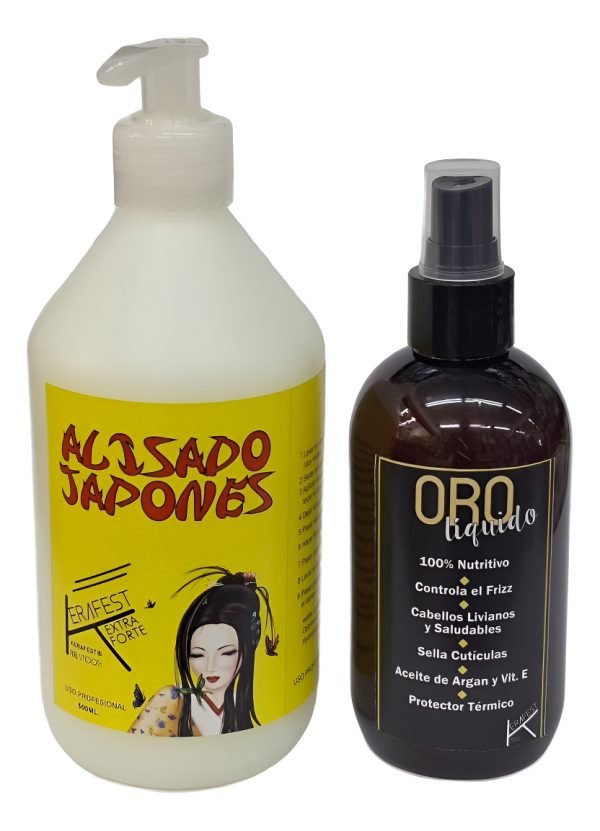 Kerafest Alisante Antifrizz Línea Alisado + Oro Liquido - Imagen 6