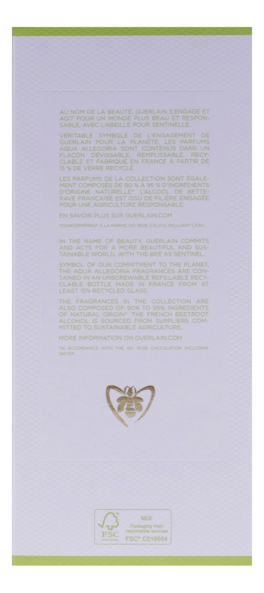 Perfume Guerlain Aqua Allegoria Vetiver Amaderado 125 Ml Spray Francia - Imagen 4