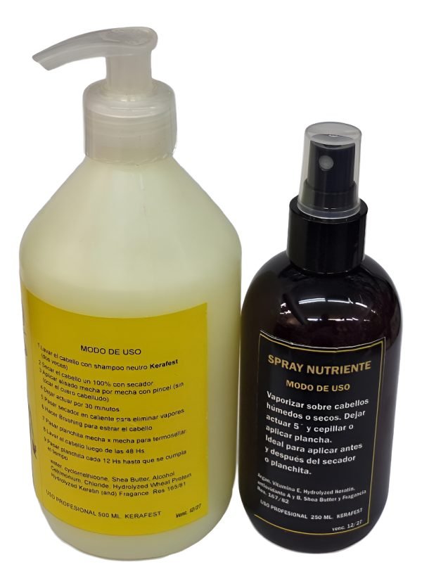Kerafest Alisante Antifrizz Línea Alisado + Oro Liquido - Imagen 5