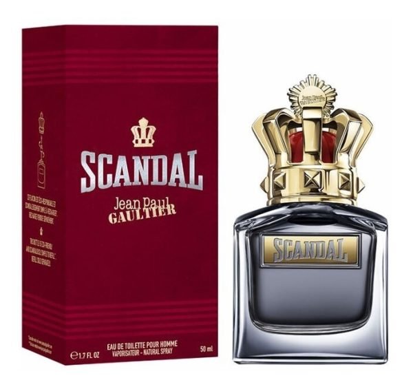 Perfume Scandal Pour Homme Edt 50ml Para Hombre Recargable - Imagen 2