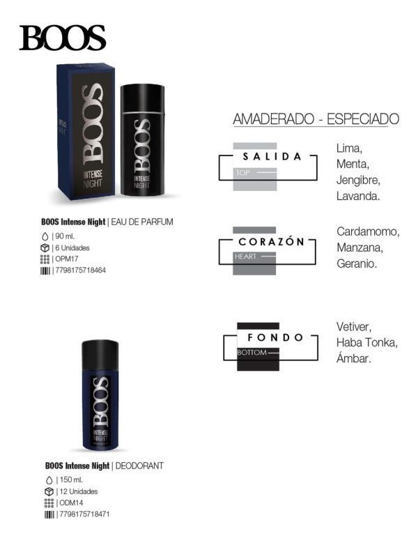 Boos Intense Hombre Necesser Incluye Perfume 90ml Y Deo - Imagen 2
