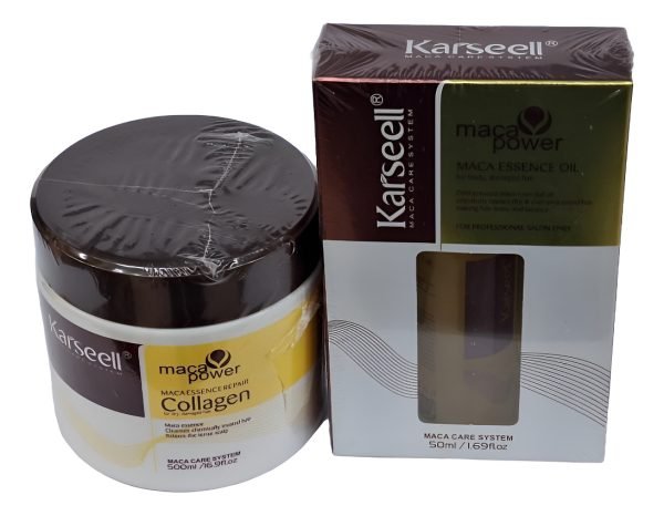Karseell Kit Maca Reparadora X500ml Y Aceite Capilar X50ml - Imagen 2