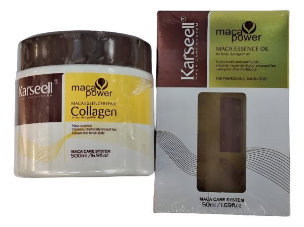 Karseell Kit Maca Reparadora X500ml Y Aceite Capilar X50ml