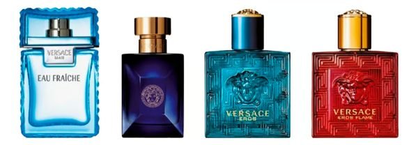 Set De 4 Perfumes Miniaturas Para Hombre | Versace 5ml C/u Volumen De La Unidad 5 Ml