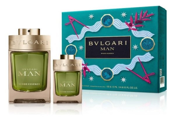 Set Bvlgari Man Wood Essence 100ml Edp Volumen De La Unidad 10 Ml