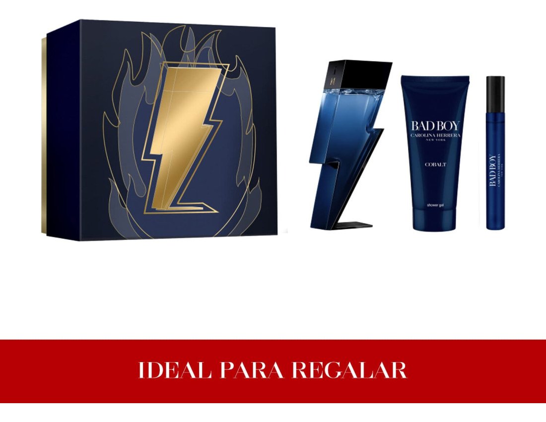 Carolina Herrera Bad Boy Cobalt Edp 100 Ml + Edp 10 Ml + Sho