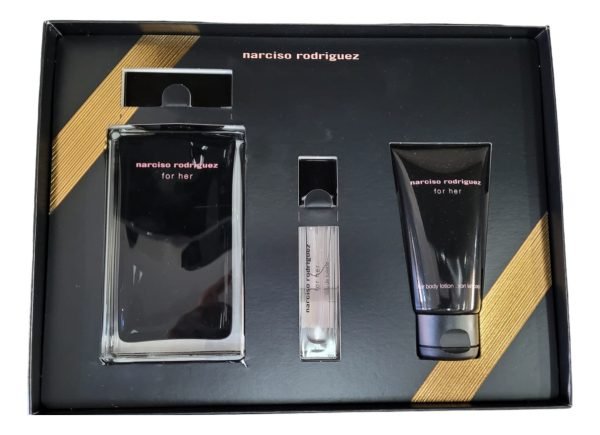 Narciso Rodriguez For Her Edt 100 Ml + Edt 10 Ml + Loción Corporal 50 Ml