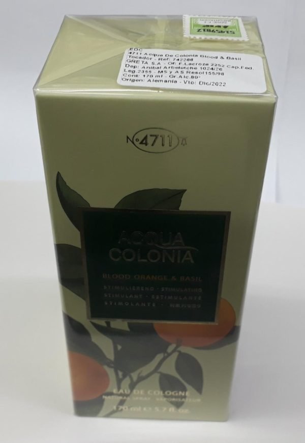 Acqua Colonia Blood Orange & Basil Eau De Cologne 170ml - Imagen 8