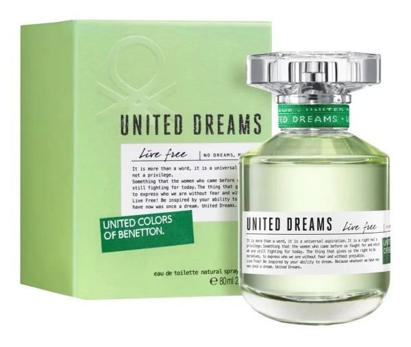 Perfume Mujer United Dreams Live Free Edt 80 Ml Benetton - Imagen 4
