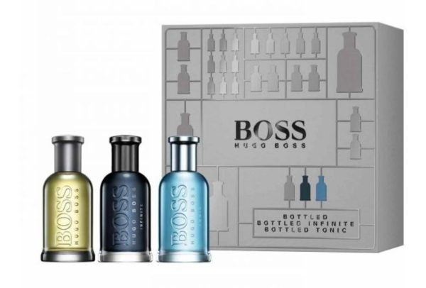 Perfume Hugo Boss Trio 3 X 30 Ml Bottled, Infinite, Tonic Volumen De La Unidad 90 Ml