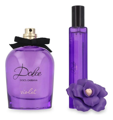 Eau De Toilette Dolce & Gabbana Violet Floral Frutal Set 2 Pzs 75 Ml - Imagen 4